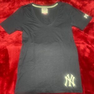 PINK Victoria's Secret Navy Yankees Tee
